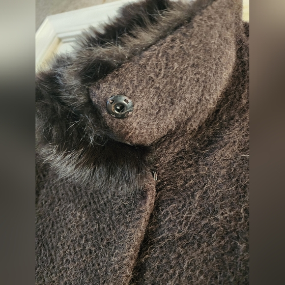 Itala Testino Alpaca wool and rabbit four  3/4 jacket coat size M.Made in Peru. - Picture 7 of 10